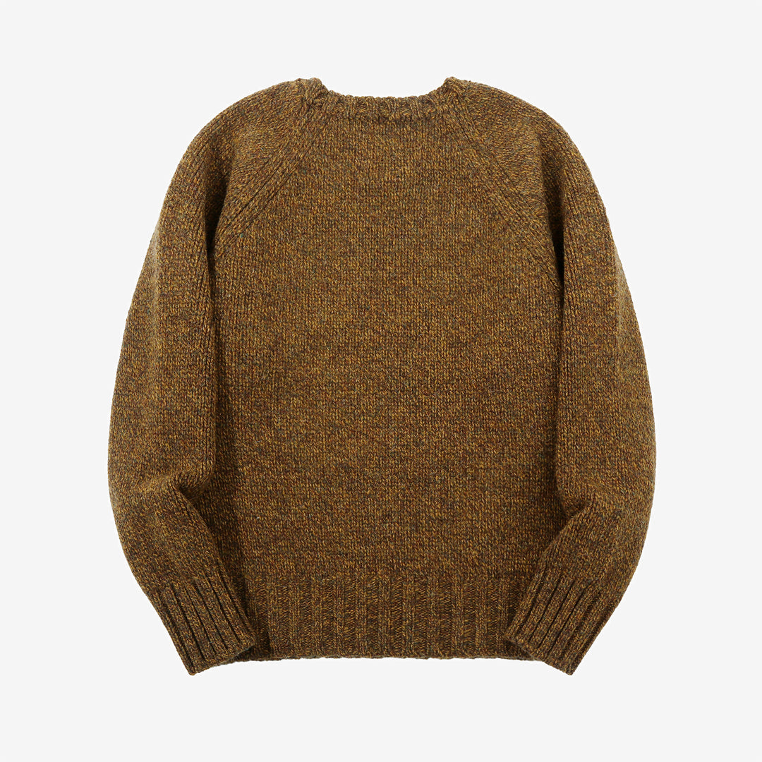 Freewheelers Trailblazer wool sweater raglan sleeve British wool knit Japan back