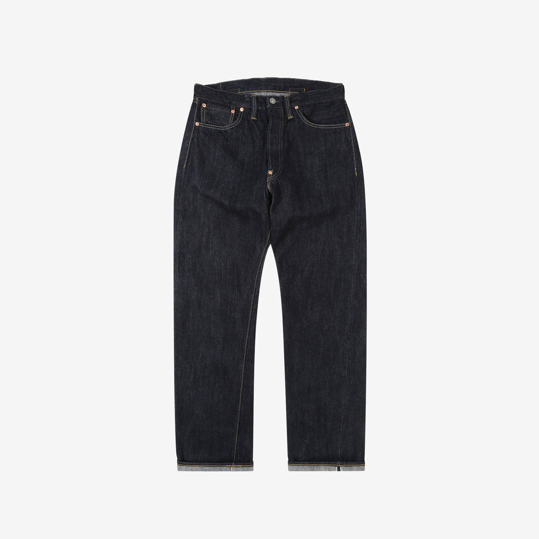 Freewheelers Vanishing West Lot 601XX 1942 14oz selvedge denim jeans regular straight fit indigo Japan front