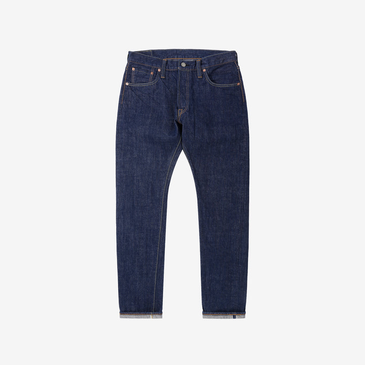 Pure Blue Japan AI-13.5oz-019 natural indigo selvedge denim relaxed tapered jeans Japan front