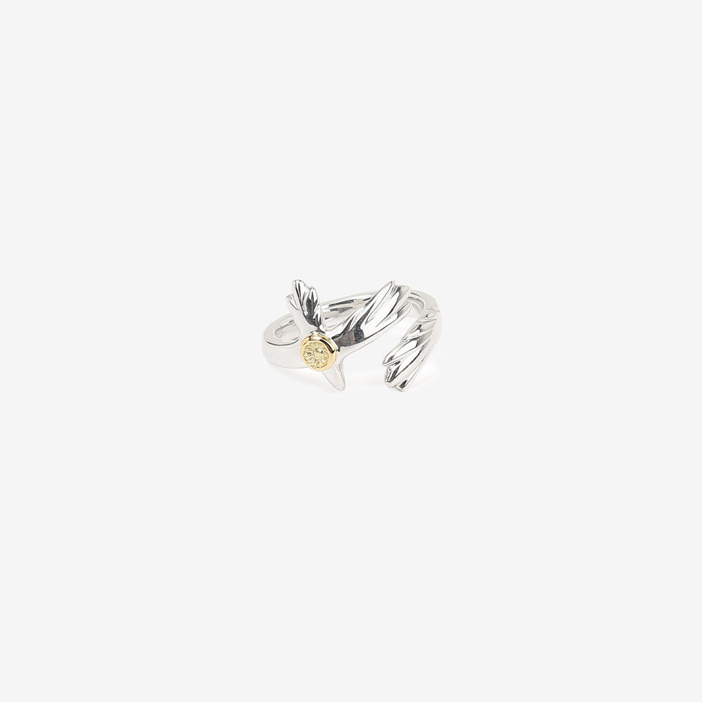 Moto RC-02 eagle silver ring K18 gold accent native style Japan handcrafted jewelry 2