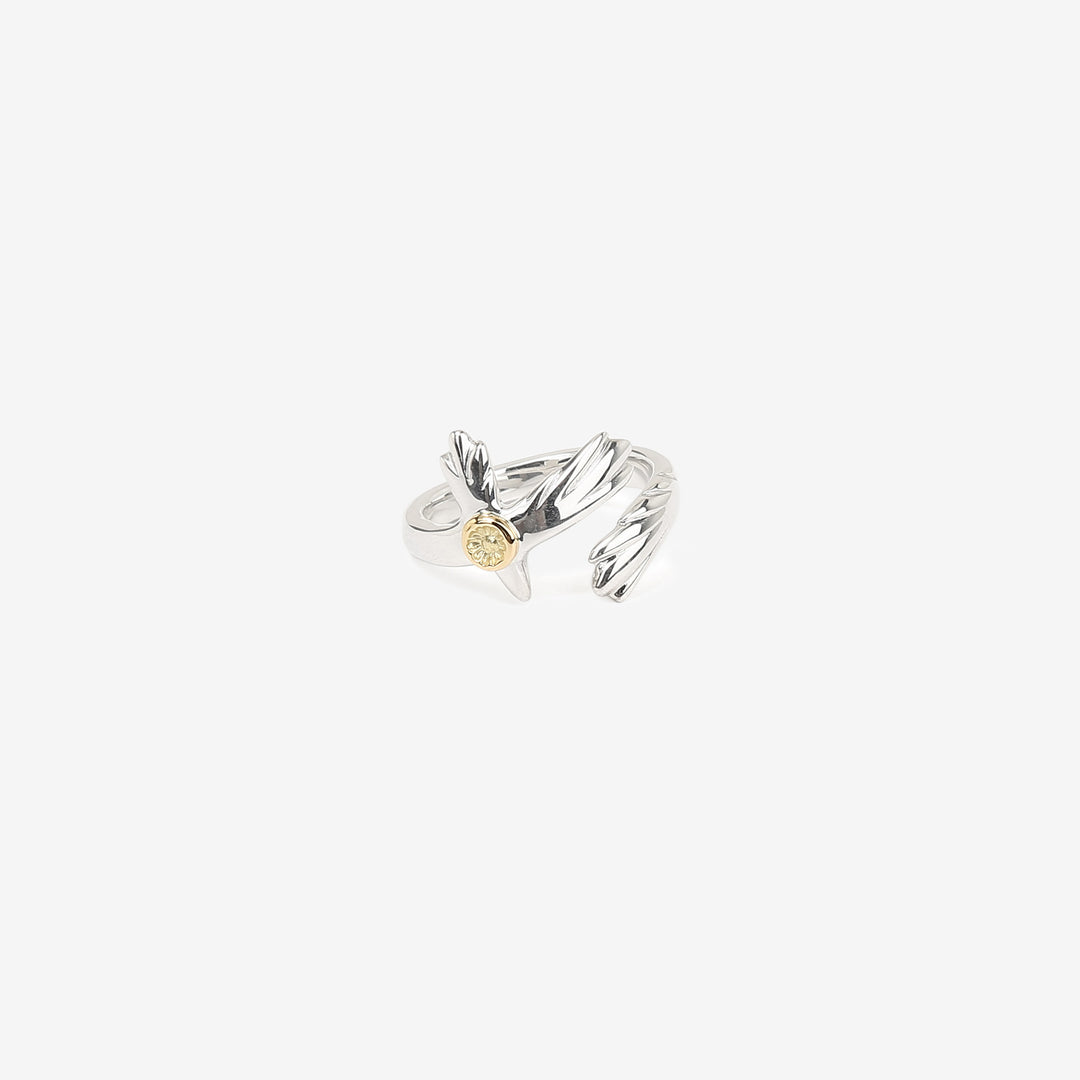 Moto RC-02 eagle silver ring K18 gold accent native style Japan handcrafted jewelry 2