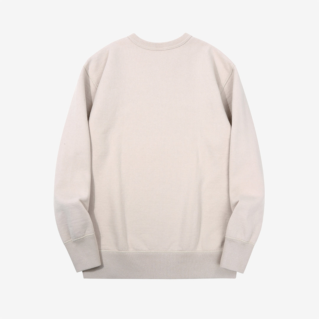Deluxeware S101-00 loopwheeled sweatshirt made in Japan heavyweight crew neck ash orange
