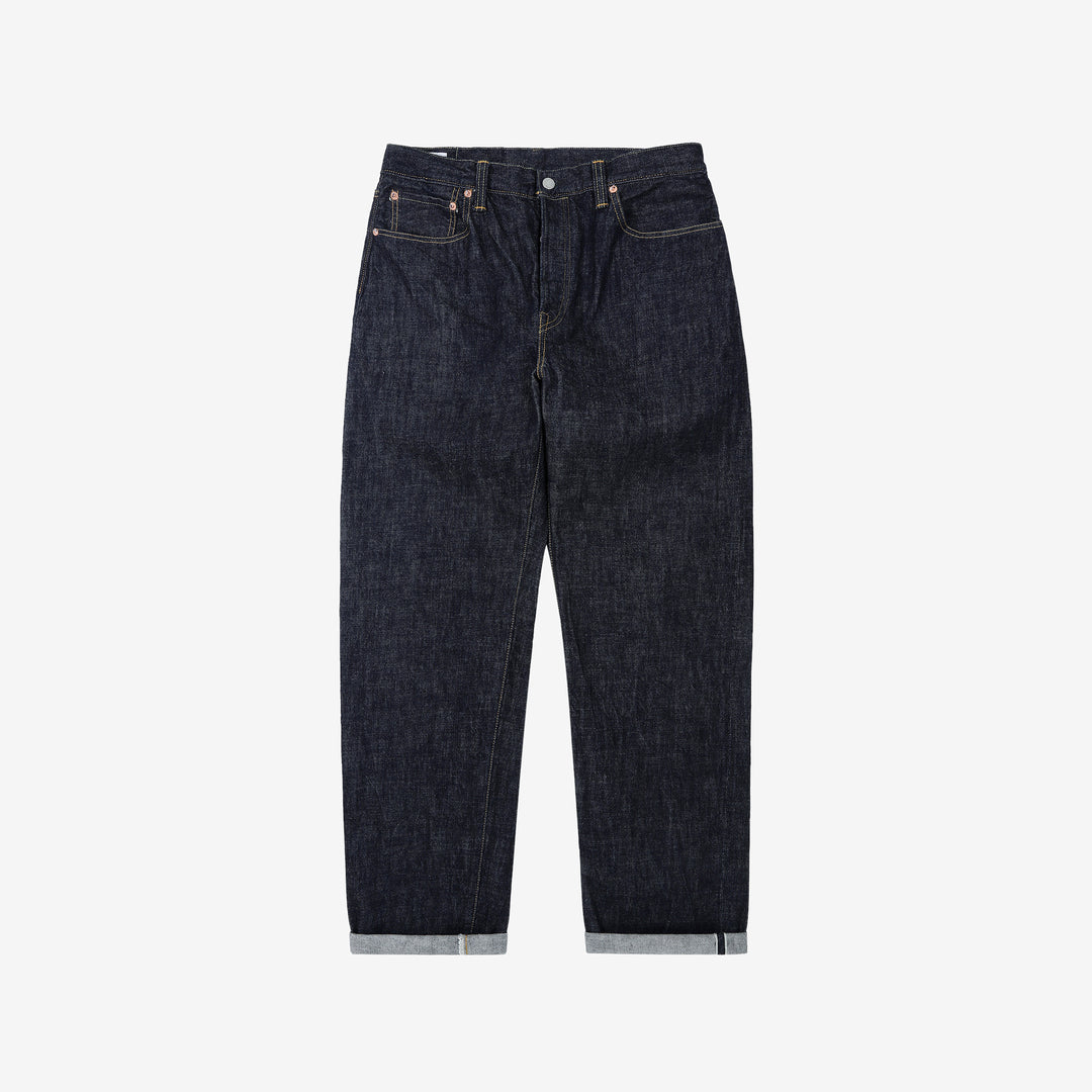 Omoto Denim 0815 13.5oz selvedge denim wide tapered jeans made in Japan front
