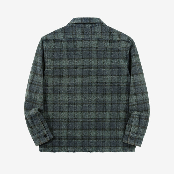 Sugar & Co SGR-BTS01V box check shirt vintage wash back view