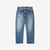 Warehouse 1101 2nd hand selvedge denim jeans vintage wash light indigo straight fit made in Japan front view