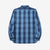 Samurai Jeans SKN24-01W rain drop kasuri sashiko flannel work shirt back view