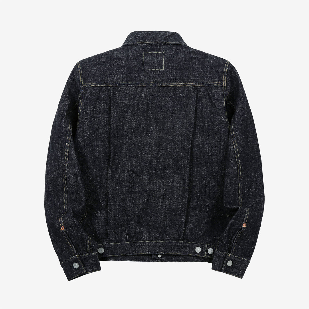 Omoto Denim 3211 15.5oz slub nep selvedge Type 2 denim jacket Japan back