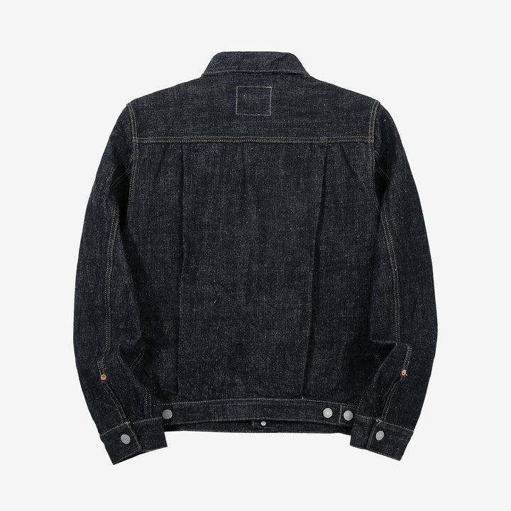 Omoto Denim 3211 15.5oz slub nep selvedge Type 2 denim jacket Japan back