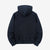 Samurai Jeans SIS25-102 14.5oz Indigo Full-Zip Hoodie - Kakishibu Overdyed Back