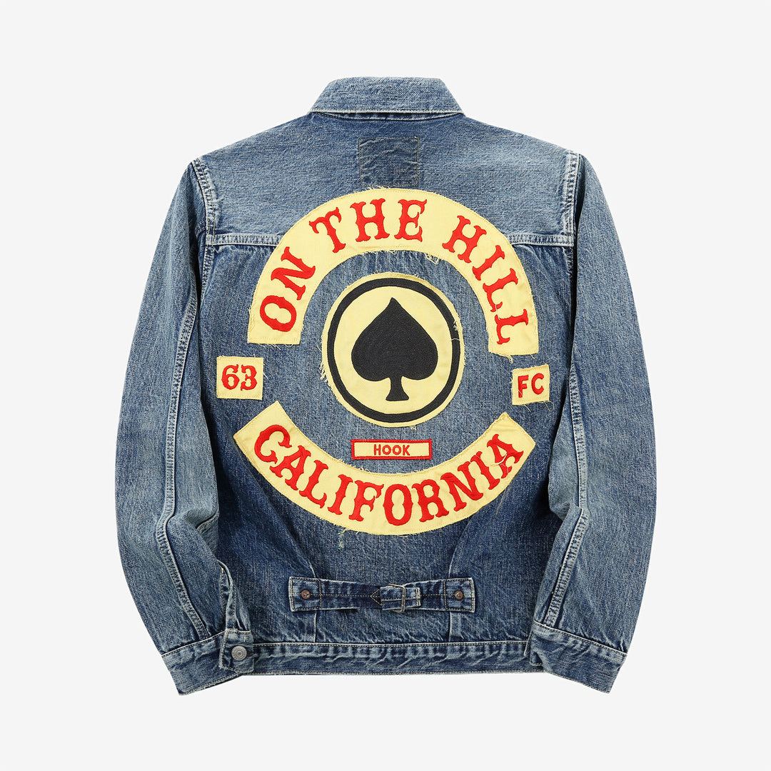 Fullcount 2107HA Dartford type 1 selvedge denim jacket embroidered patch Japan back