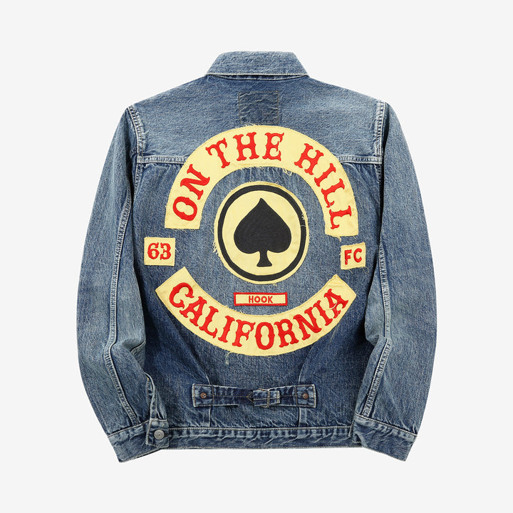 Fullcount 2107HA Dartford type 1 selvedge denim jacket embroidered patch Japan back