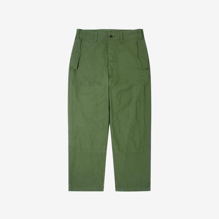 Wasew WSW-26S-011 Military Double Knee Work Pants - Olive | Made in Japan | Front View