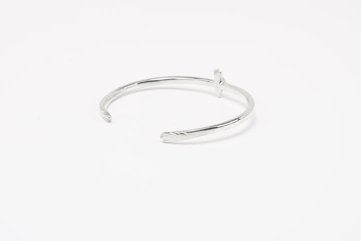 Moto BC-01G eagle silver bangle K18 gold accent native style handmade bracelet Japan