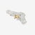 Moto EG-02 eagle silver pendant medium K18 gold accent native style Japan handcrafted jewelry front size 