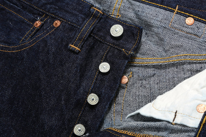 Freewheelers 2232012 Lot 601XXC 1937 14oz Selvedge Denim – Painted Iron Button Detail