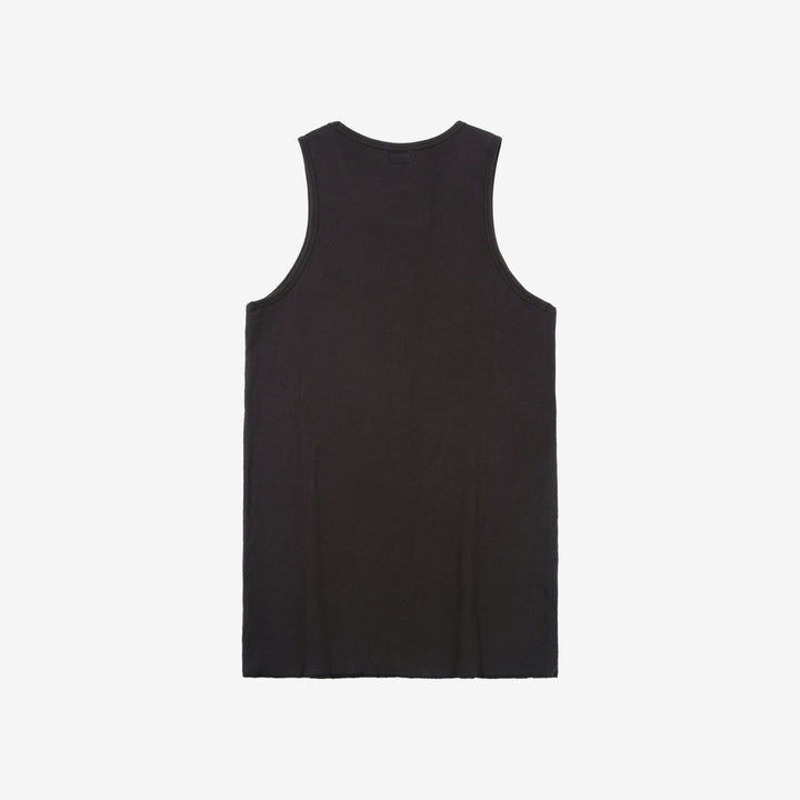 Stevenson Overall Co. Dual Comfort Cotton Tank Charcoal Made In Japan Front Back View