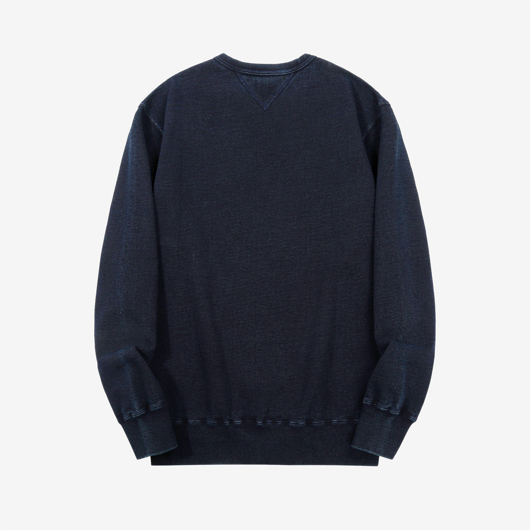 Samurai Jeans SIS25-101 14.5oz Indigo Sweatshirt - Kakishibu Overdyed Back