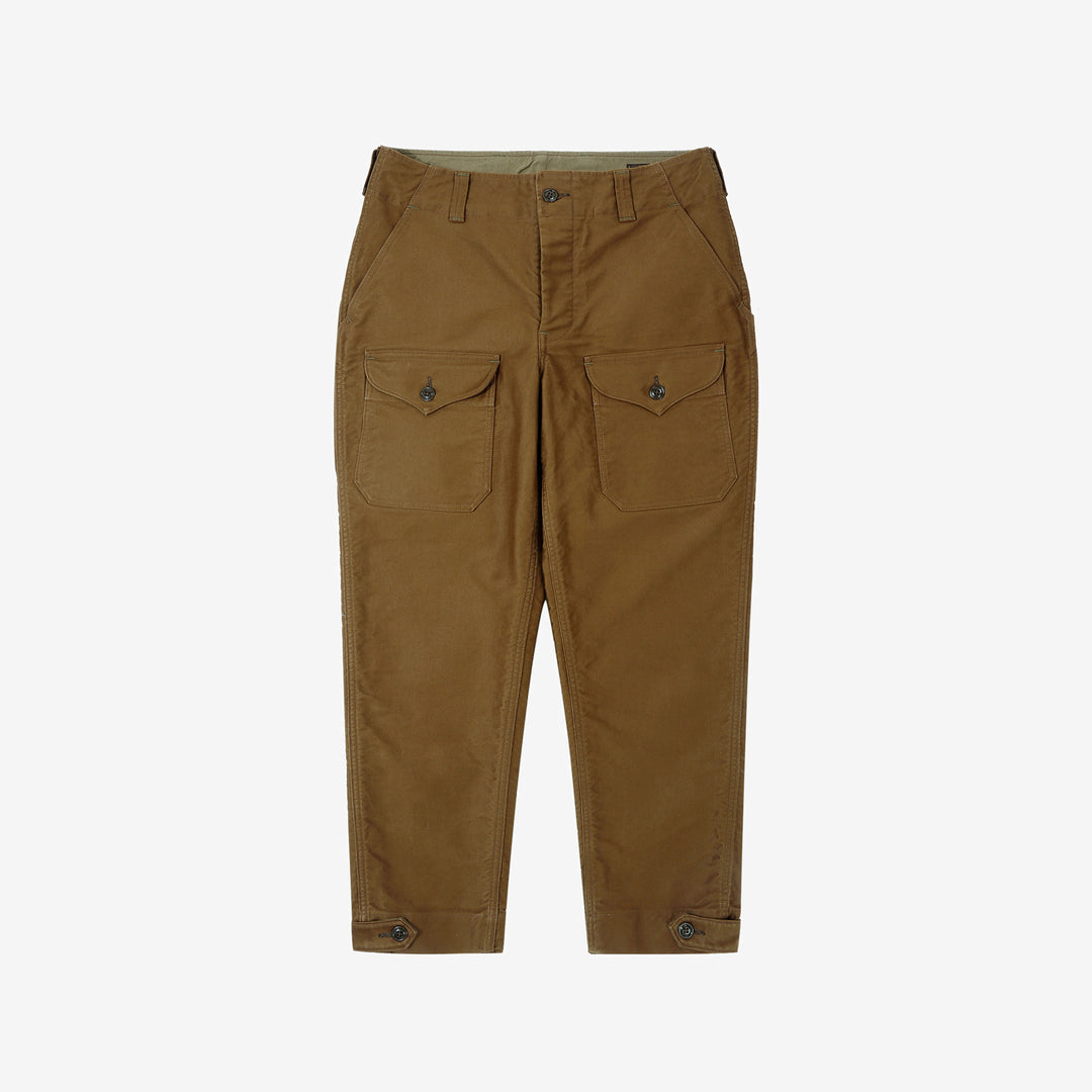 Freewheelers S-8 Aviators trousers jungle cloth sepia brown military flight pants Japan front