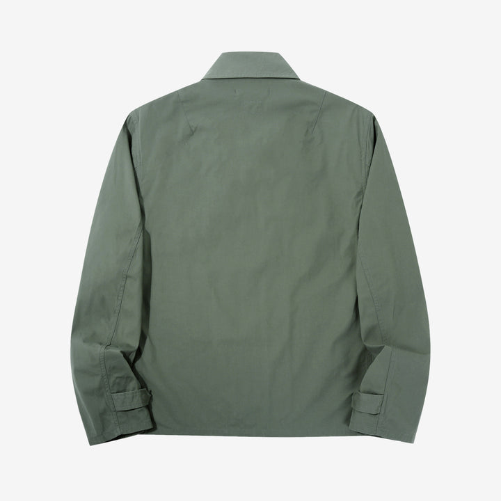 Wasew WSW-26S-001 CWU-7/W Cotton Nylon Flight Jacket - Sage Green | Made in Japan | Back View
