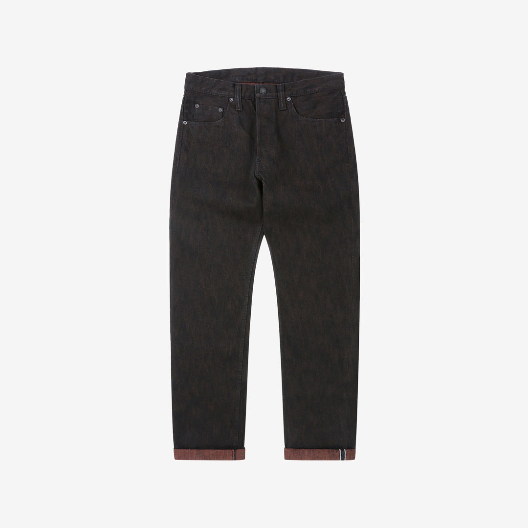 Pure Blue Japan extra slub denim black persimmon selvedge jeans Japan front