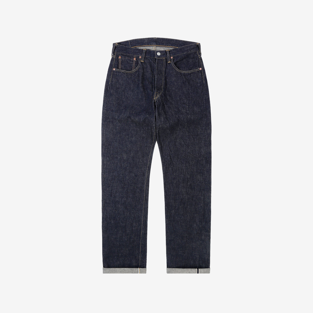 Deluxeware 1953XX 13.6oz selvedge denim straight fit made in Japan indigo jeans front view