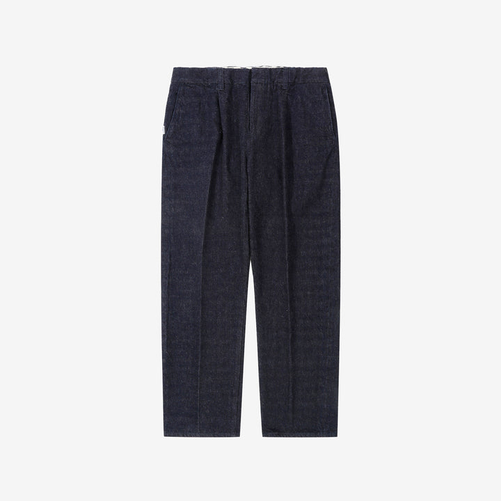 Sugar & Co SGR-S01 12oz selvedge indigo denim gentle pants front view