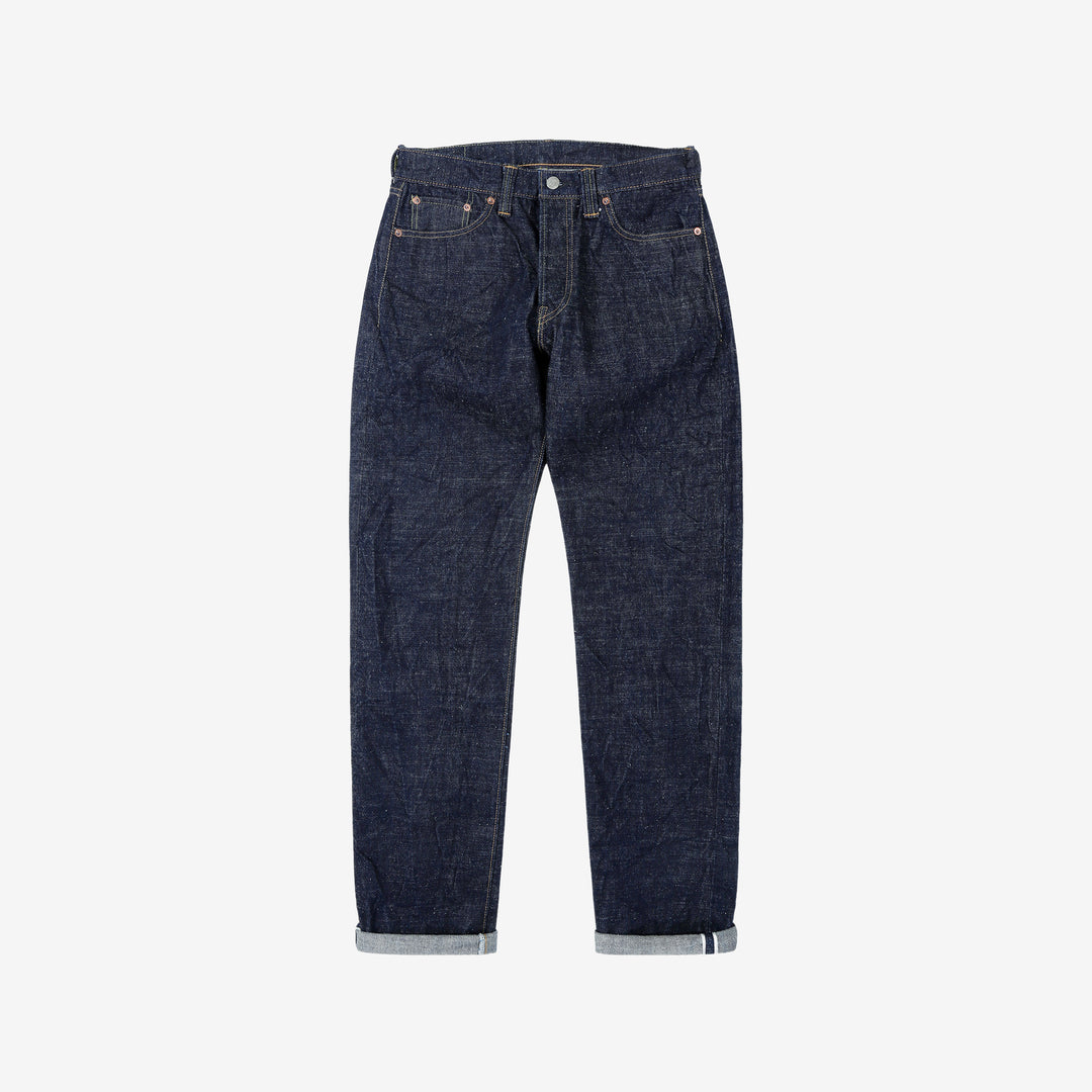 Samurai Jeans S510HXII 15.8oz selvedge denim regular straight made in Japan GL3 fabric front view