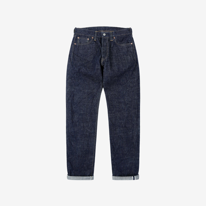 Samurai Jeans S510HXII 15.8oz selvedge denim regular straight made in Japan GL3 fabric front view