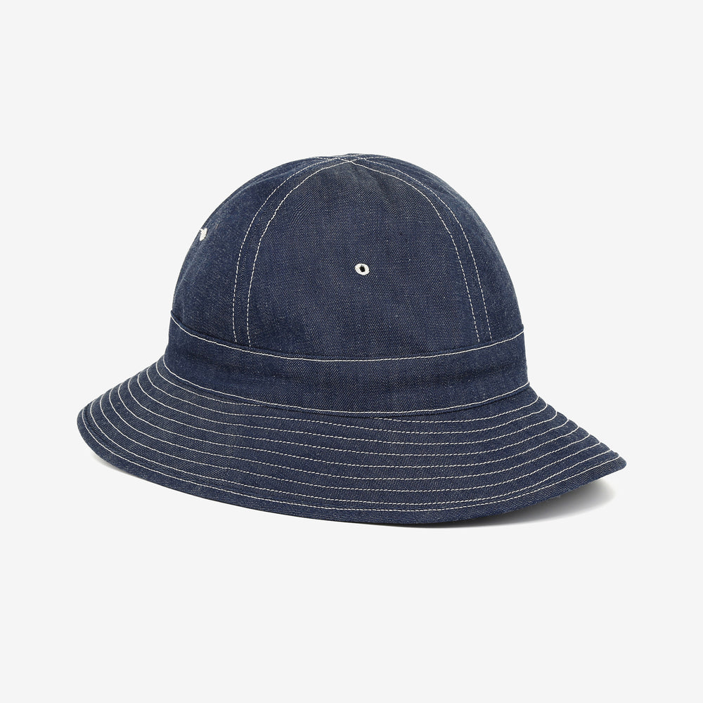 Warehouse Lot 5200 denim army hat full brim daisy hat made in Japan indigo cotton full view