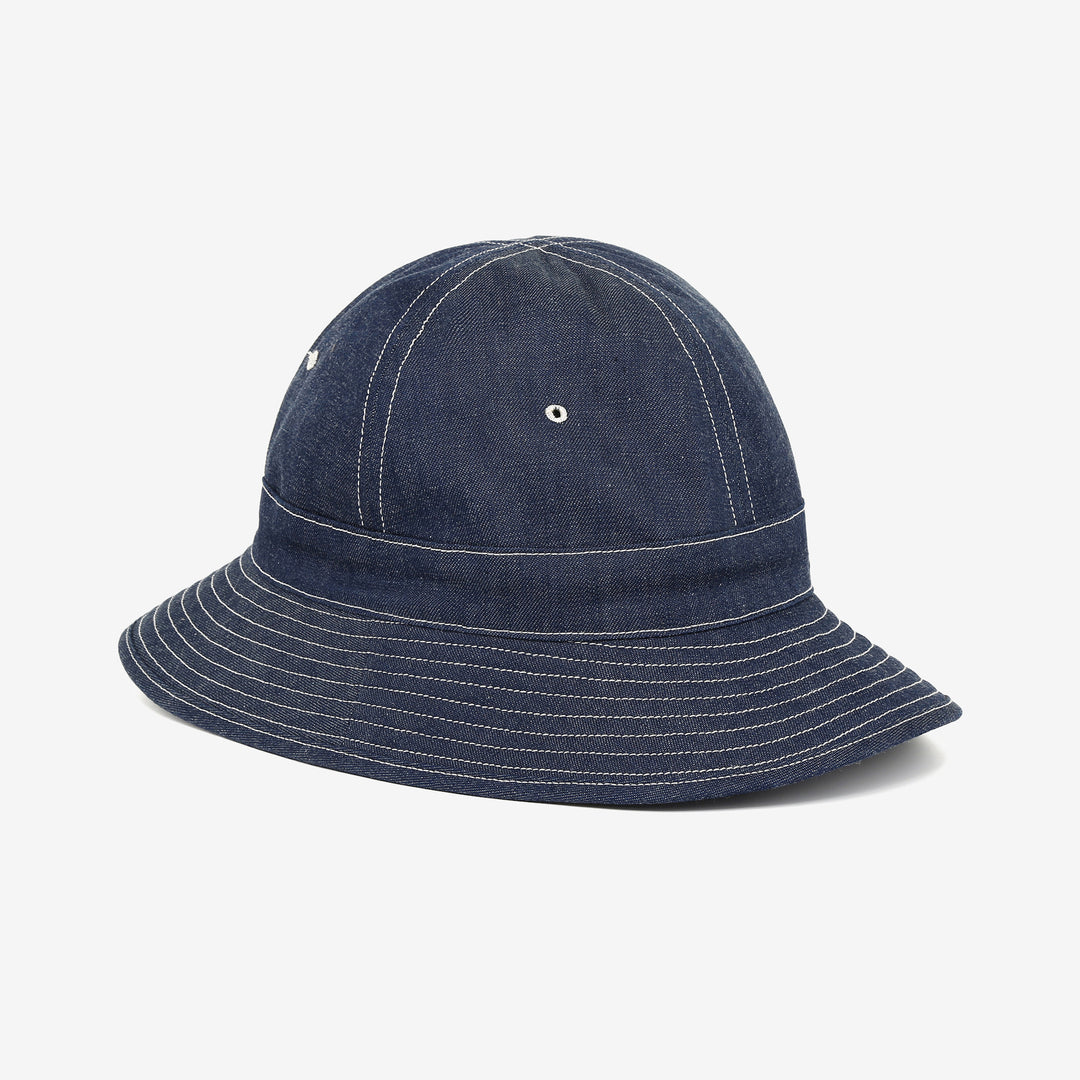 Warehouse Lot 5200 denim army hat full brim daisy hat made in Japan indigo cotton full view