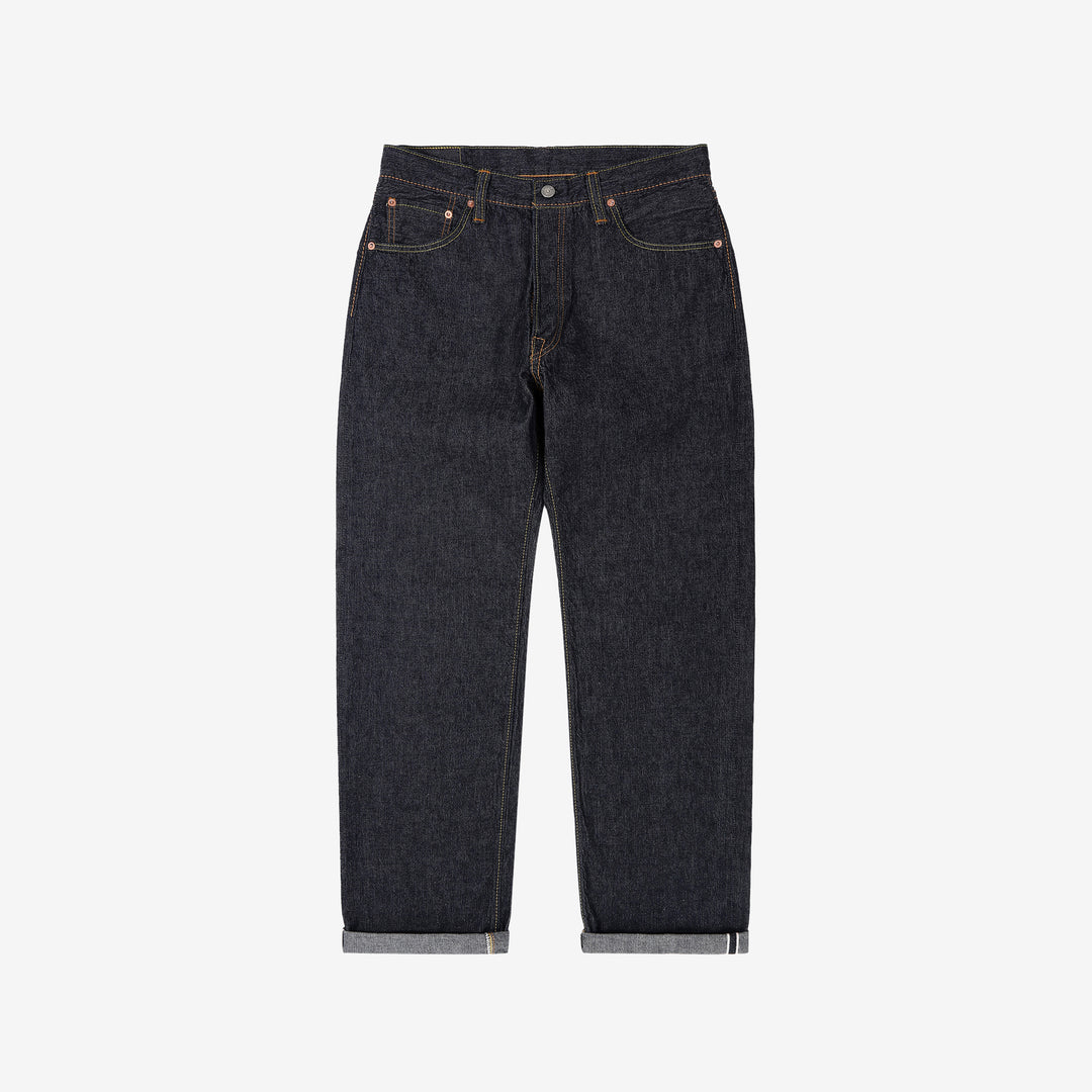 Pure Blue Japan 1182-002 10oz selvedge denim wide straight jeans lightweight front