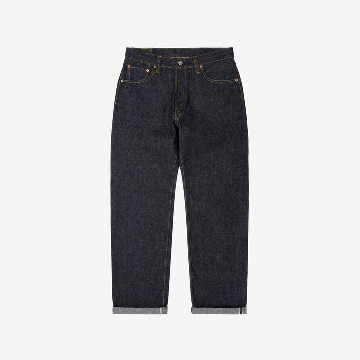 Pure Blue Japan 1182-002 10oz selvedge denim wide straight jeans lightweight front