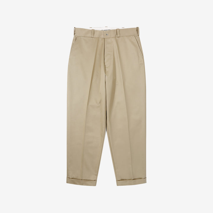 Attractions Wearmasters Lot.720 Giza Cotton Twill Heritage Trousers Beige – Front View