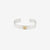 Moto BC-01G eagle silver bangle K18 gold accent native style handmade bracelet Japan front