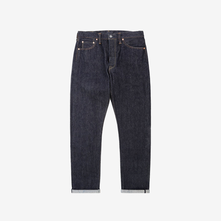 The Flat Head FN-8004 18oz selvedge denim jeans wide tapered fit indigo front view_2