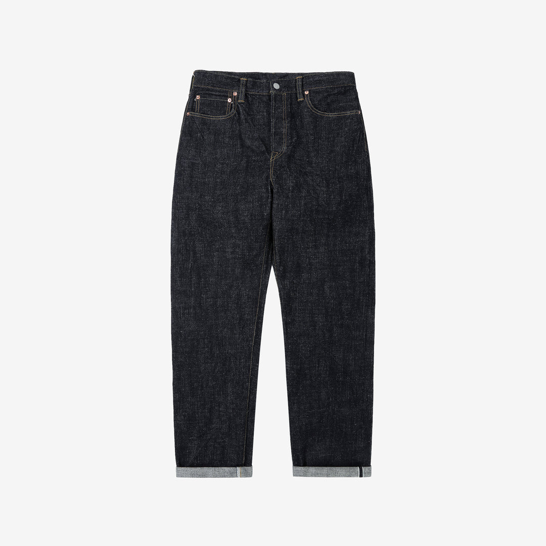 Omoto Denim 0811 15.5oz slub nep selvedge denim wide tapered jeans Japan front
