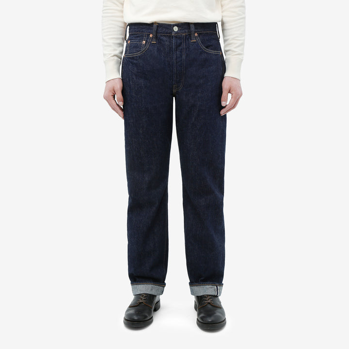 Freewheelers Vanishing West Lot 601XX 1951 14oz selvedge denim jeans slim straight fit indigo Japan image front