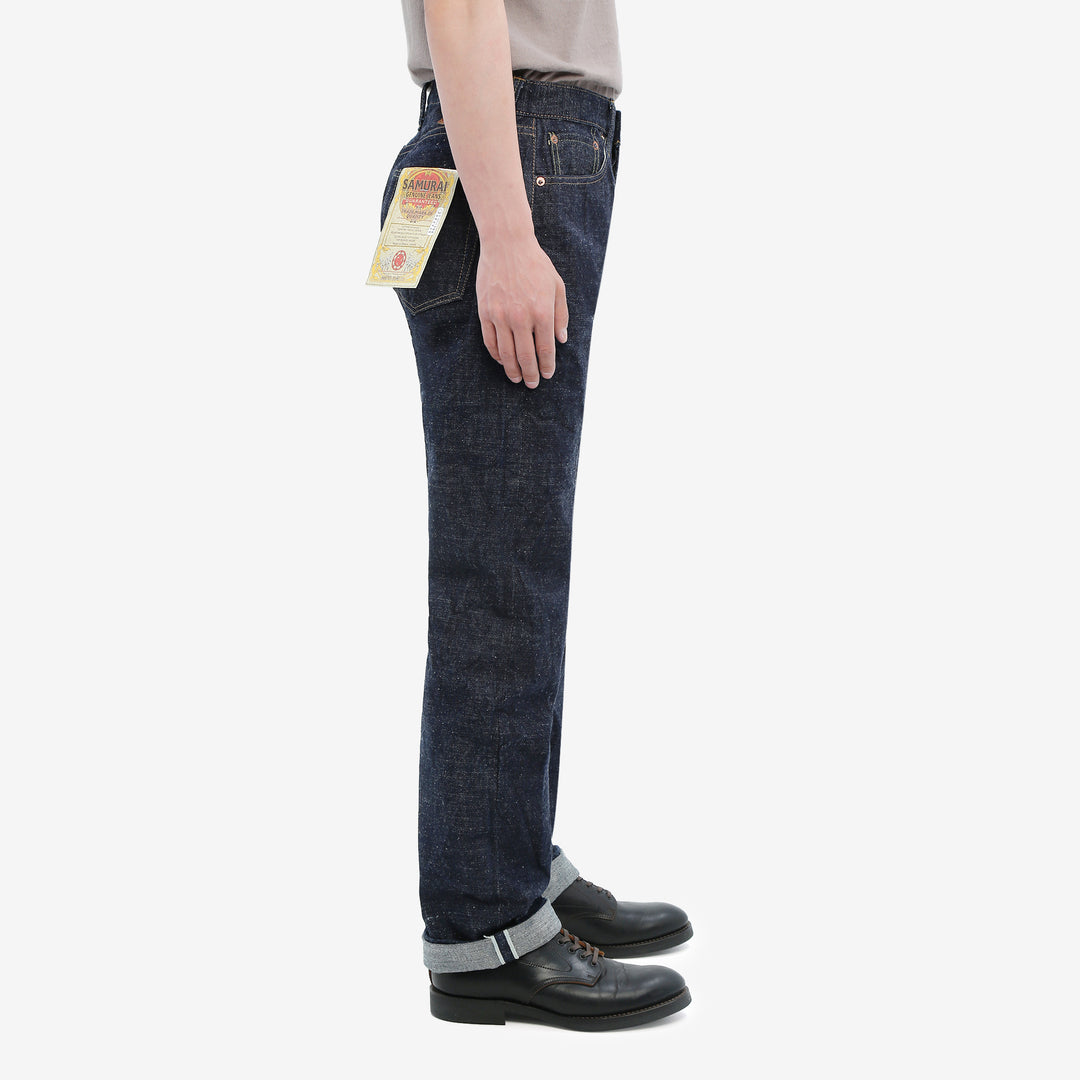 Samurai Jeans S510HXII 15.8oz selvedge denim regular straight made in Japan GL3 fabric wear image side