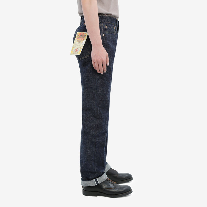 Samurai Jeans S510HXII 15.8oz selvedge denim regular straight made in Japan GL3 fabric wear image side