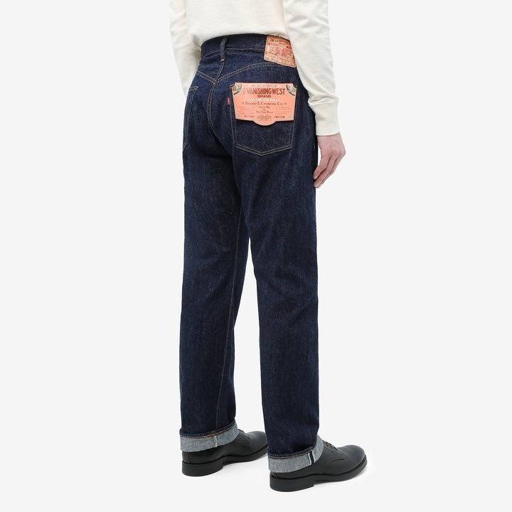 Freewheelers Vanishing West Lot 601XX 1951 14oz selvedge denim jeans slim straight fit indigo Japan image back