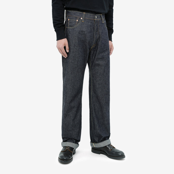 Pure Blue Japan 1182-002 10oz selvedge denim wide straight jeans lightweight wear image side front