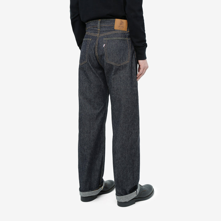 Pure Blue Japan 1182-002 10oz selvedge denim wide straight jeans lightweight wear image back