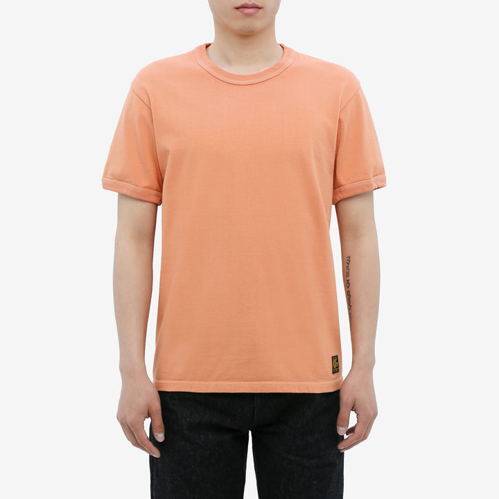 Deluxeware BSP-MNT01 10.5oz loopwheeled T-shirt with 5-needle binder neck, Mention Exclusive, made in Japan wear image front