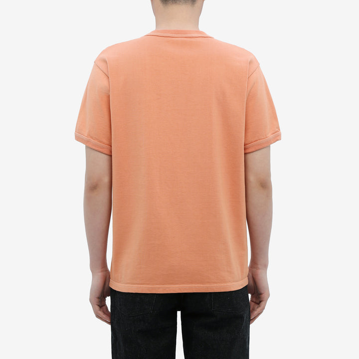 Deluxeware BSP-MNT01 10.5oz loopwheeled T-shirt with 5-needle binder neck, Mention Exclusive, made in Japan wear image back