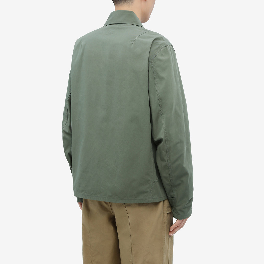 Wasew WSW-26S-001 CWU-7/W Cotton Nylon Flight Jacket - Sage Green | Made in Japan | Back Fit
