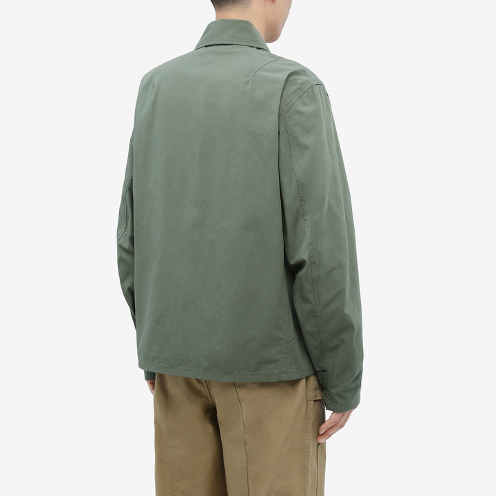 Wasew WSW-26S-001 CWU-7/W Cotton Nylon Flight Jacket - Sage Green | Made in Japan | Back Fit