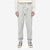 Un-Useless 170414 SWKNIT inlay knit sweatpants made in Japan tapered silhouette grey full view wear image front