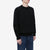 Un-Useless 170401 inlay knit crew neck sweatshirt made in Japan cotton knit wear image black front side