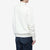 Un-Useless 170402 inlay knit mock neck sweatshirt made in Japan cotton knit wear image white back side