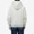 Un-Useless 170416 inlay knit full zip hoodie made in Japan SWKNIT zip hooded sweatshirt grey wear image back view